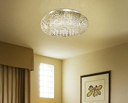Maxim Arabesque-Seven Light Flush Mount in Crystal style-18 Inches Wide by 7.75 inches high