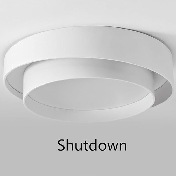 Simple Style Ceiling Lamp Decorative LED Three-Color Dimming Close to Ceiling Light Flush Mount Lighting Fixture Bedroom Living Room Study Children's Lamp