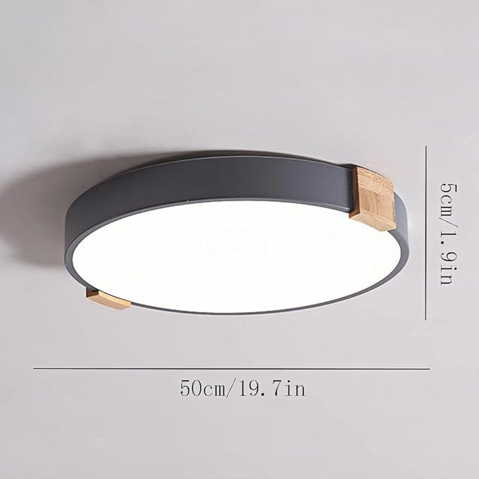 Nordic LED Ceiling Lamp, Minimalist Living Room Close To Ceiling Light Fixtures, Flat Modern Round Saving Ceiling Lights, Ultra -thin Design Macaron Ceiling Lighting, For Kitchen Island Offi