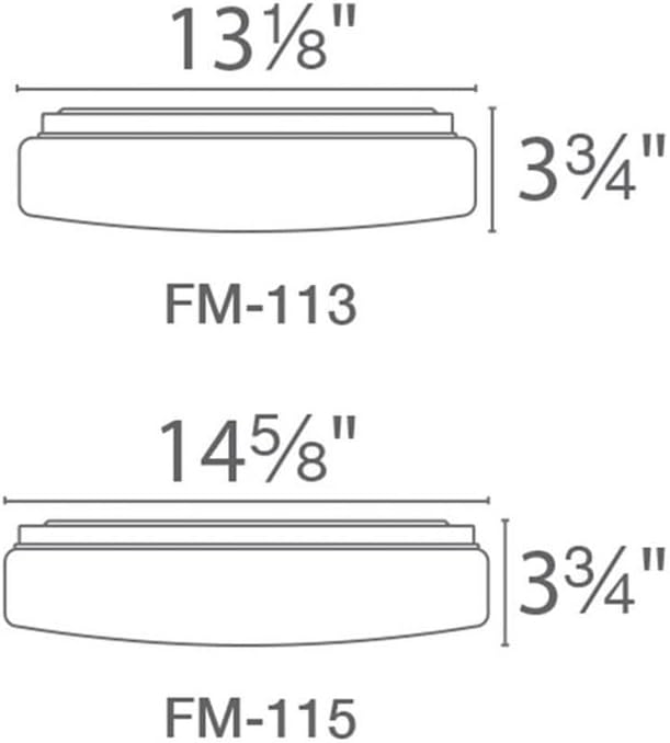 WAC Lighting, Square 11in LED Energy Star Flush Mount 3500K in White