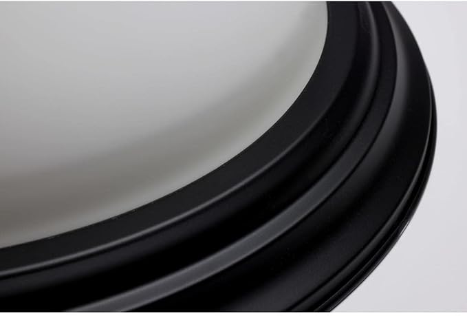 Nuvo Lighting 61020-15" 3 Lamp 120 Volt Matte Black White Glass Indoor Flush Mount Light Fixture (3 LT - 15 Flush Fixture BLK (60-129))