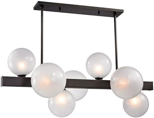Hudson Valley Lighting Hinsdale 7-Light Island Pendant - 21.25 Inches Wide by 17.75 Inches High-Old Bronze Finish