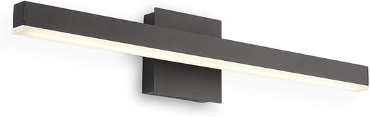 Joossnwell LED Bathroom Vanity Lighting Fixture Morden Bath Light Bar 23.62" Inch Black Wall Sconce 18W 4000K