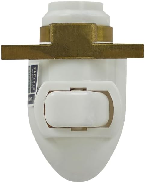 BOXCASA Night Lamp Base,360° Plug in Night Light Module Includes 2 Bulb,Warm Yellow,Great for Making Your Own DIY Decorative Night Lights,Stained Glass (Metal Clip,2 Pin Plug, White)