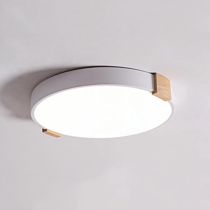 Nordic LED Ceiling Lamp, Minimalist Living Room Close To Ceiling Light Fixtures, Flat Modern Round Saving Ceiling Lights, Ultra -thin Design Macaron Ceiling Lighting, For Kitchen Island Offi
