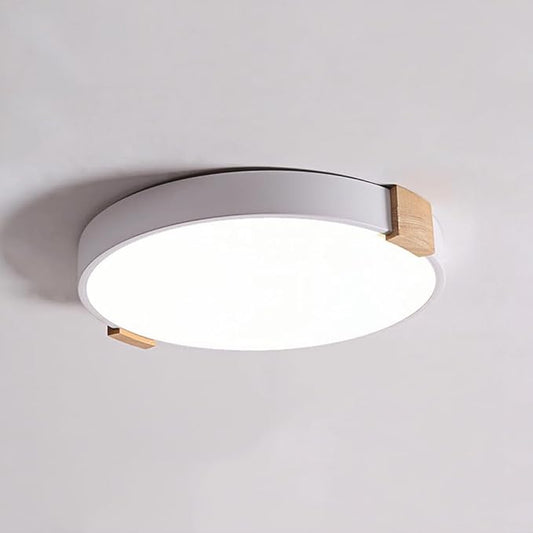 Nordic LED Ceiling Lamp, Minimalist Living Room Close To Ceiling Light Fixtures, Flat Modern Round Saving Ceiling Lights, Ultra -thin Design Macaron Ceiling Lighting, For Kitchen Island Offi