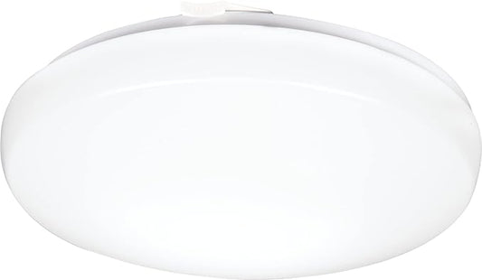 Lithonia Lighting 14 Inch Round LED Flush Mount Ceiling Light, Low Profile Modern Ceiling Light Fixture, 4000K Cool White Color Temperature, Dimmable, White (FMLRL 14 20840 M4)