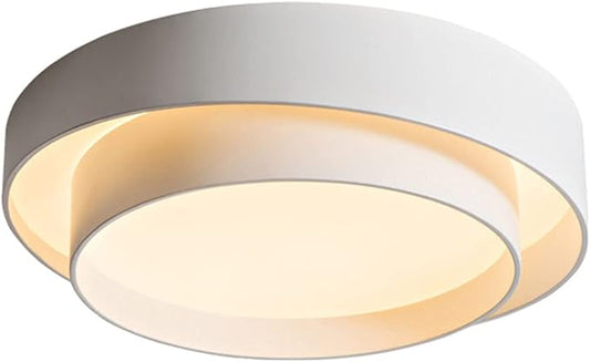 Simple Style Ceiling Lamp Decorative LED Three-Color Dimming Close to Ceiling Light Flush Mount Lighting Fixture Bedroom Living Room Study Children's Lamp