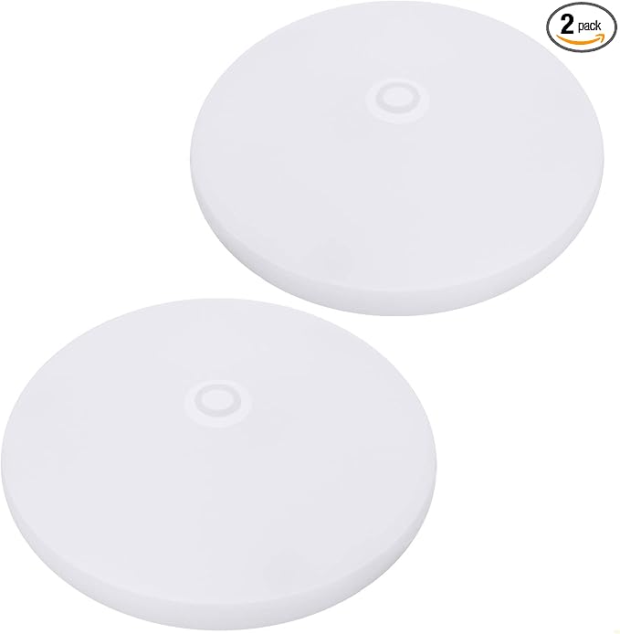 Facon 2-Pack Ultra Slim 4.5'' 12V RV Puck Lights w/Switch, SY-SM45 4000K Cool White LED Interior Lights for RVs, Camper Van, Boats, 12V Dome Light Fixture – cETL Certified