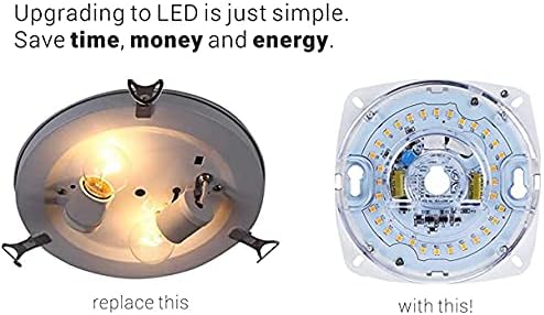 5.5" LED Light Engine Retrofit Kit - 6.73" Overall Size, 23W, 5000K, 1700LM, 120V, CRI90, Dimmable, UL/ES/JA8 Certified - Ideal for Ceiling Flush Lights, Ceiling Fans, Pendants & Garden Light