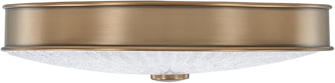Minka Lavery 23963 11.75 in. 1-Light Aged Brass LED Flush Mount