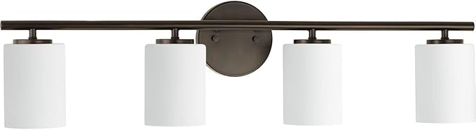 Progress Lighting P2160-20 Replay Bath & Vanity, 4-Light, Antique Bronze