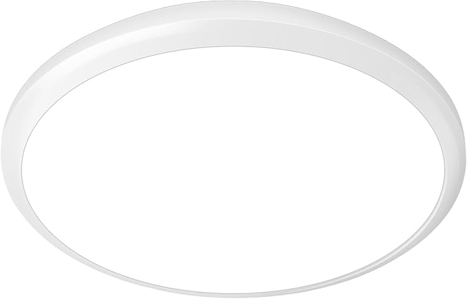 12 Inch LED Ceiling Light, 6500K Cool White 2100LM Ceiling Light Fixture, IP54 Outdoor Ceiling Light for Porch, Hallway, Bathroom, Living Room, Laundry, Bedroom, Outdoor/Indoor