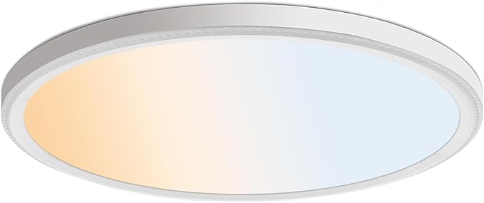 3CCT 3000k/4000k/6000k Selectable, Led Flush Mount Ceiling Light, 20 Inch 5000LM Round Modern Flat Panel,Super Slim for Living Dining Kitchen Bedroom Room