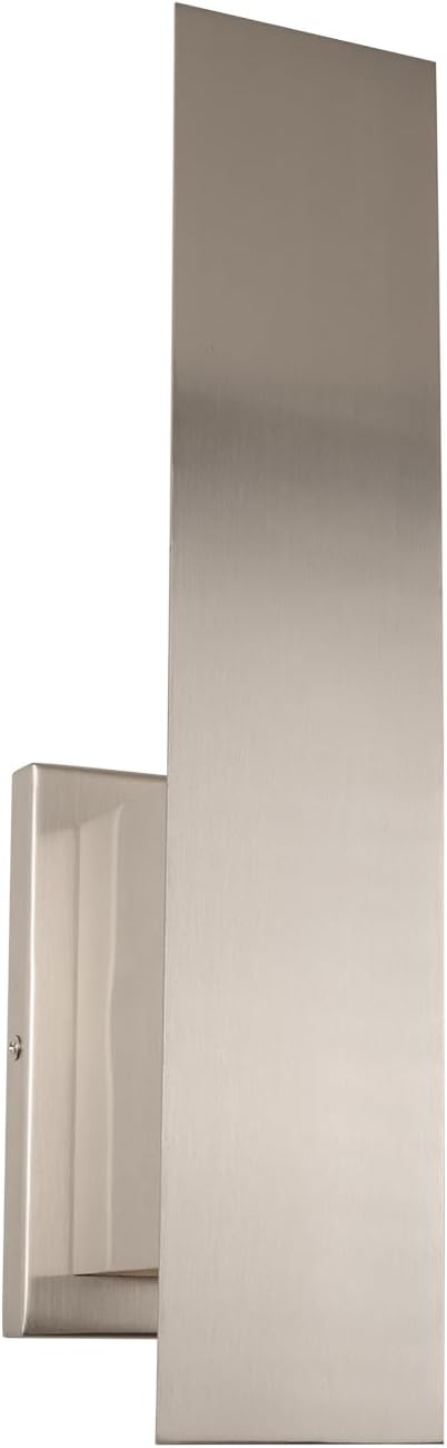 Edwarmlux Indoor Wall Sconces, Modern Wall Lights, Up and Down Wall Mount Light, Dimmable Hardwired Wall Light for Bedroom, Living Room, Hallway, GU10 Bulbs Excluded, 2 Pack (Brushed Nickel)