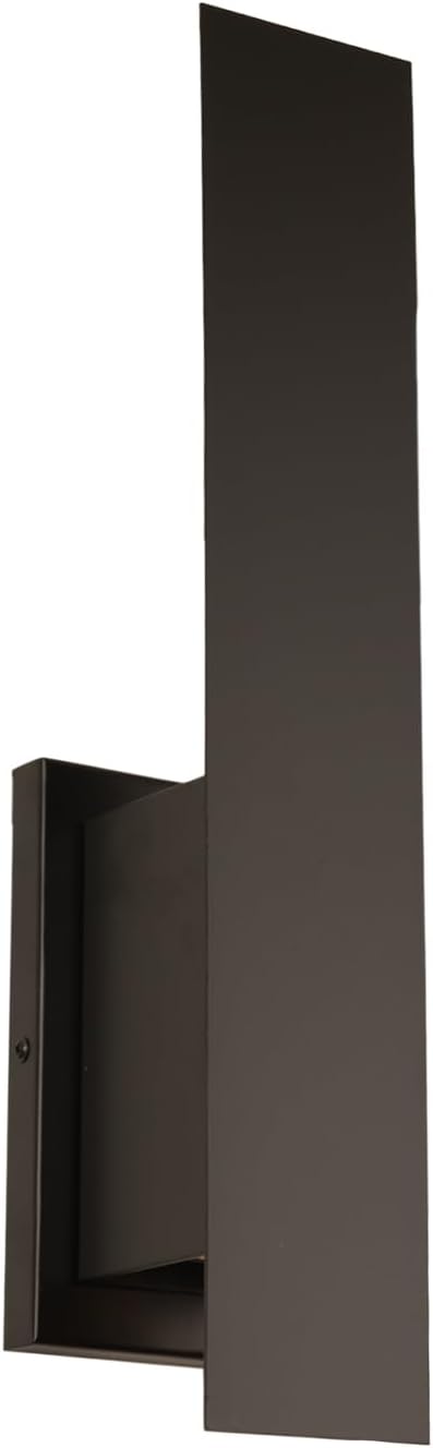 Edwarmlux Indoor Wall Sconces, Modern Wall Lights, Up and Down Wall Mount Light, Dimmable Hardwired Wall Light for Bedroom, Living Room, Hallway, GU10 Bulbs Excluded (Matt Black)