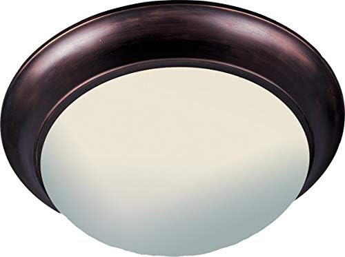 Maxim Lighting Essentials 3-Light Flush Mount | Rubbed Bronze Finish | Transitional Flush Mount | Ideal for Bedrooms, Hallways & Entryways | 5852FTOI