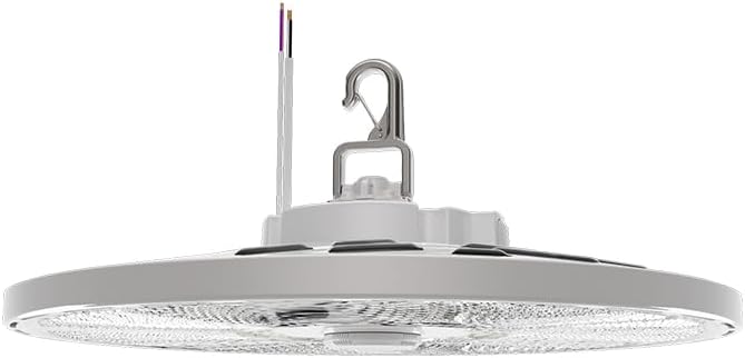 Lithonia Lighting Compact Pro Round LED High Bay Light, Ceiling Lighting Fixture, Adjustable 12000/15000/18000 Lumens, Selectable 4000K/5000K, UVOLT 120–347V, White (CPRB ALO13 UVOLT SWW9 80CRI DWH)