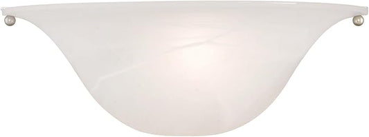 Livex Lighting Wynnewood 1 Light Wall Sconce Satin Nickel Finish