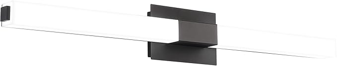 ZUZITO Black Modern Bathroom Light Fixtures Over Mirror 39.4 inch LED Vanity Lights Bar for Bath (S16001-1000mm)