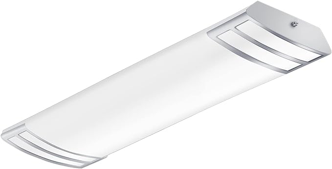 FAITHSAIL 2FT LED Light 20W 2200lm LED Linear Flush Mount Lights, 4000K Neutral White, 2 Foot Kitchen LED Lighting Fixture Ceiling for Craft Room, Laundry, Fluorescent Tube Replacement