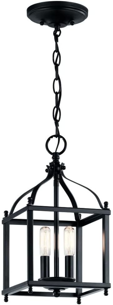Kichler Larkin 14.75" 2 Light Pendant in Black