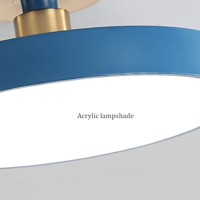 Minimalism Round LED Ceiling Light Modern Semi-Flush Mount Ceiling Lamp Close to Ceiling Light Fixture for Aisles Entrances Cloakroom Corridor Bedroom(White Light 6000K,40cm-White)