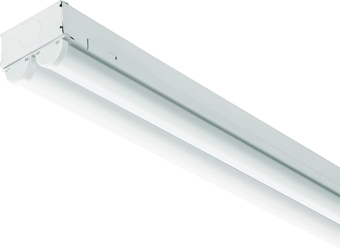 Lithonia Lighting 2 Light LED Strip Light, 4 Foot LED Ceiling Lighting Fixture, 4500 Lumens, 4000K, 80CRI, 35W, Kitchen and Garage Use (MNSL L48 2LL MVOLT 40K 80CRI M6)