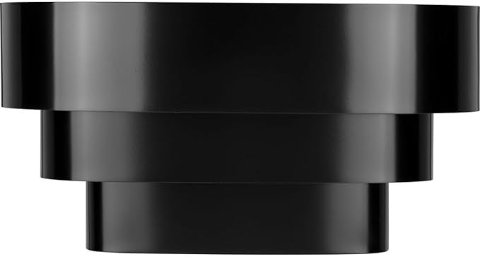 Progress Lighting 1-Light Louvered Wall Sconce Light Fixture, 7 in. Tall, Black, P7103-31