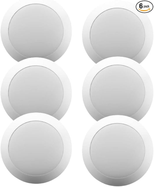 7.5 Inch Disc Light - 6 Pack I Dimmable Flush Mount Ceiling Light Fixtures | 5CCT LED Lights for Bedroom | 2700K/3000K/3500K/4000K/5000K I ETL & UL Certified