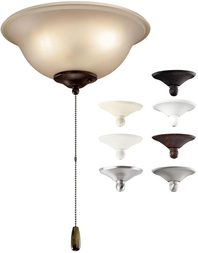 Kichler Accessory - 11 Inch 4W 3 Led Bowl Ceiling Fan Light Kit