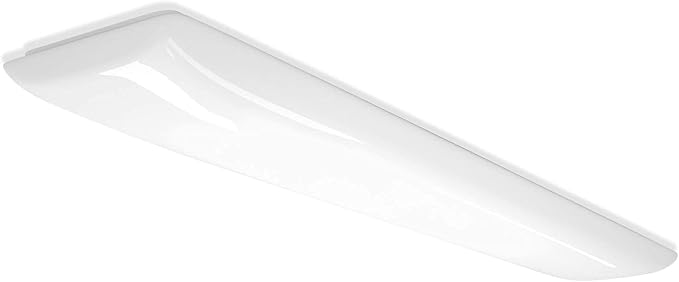 ANTLUX 4FT LED Flush Mount Puff Lights 60W, 6600 Lumens, 4000K Neutral White, 48 Inch Integrated Low Profile Flushmount Linear LED Cloud Ceiling Light Fixture for Kitchen, Laundry