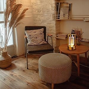 Set of 2 Cordless Table Lamps, LED Rechargeable Table Lamp with 3 Color Stepless Dimmable, Indoor/ Outdoor Table lamp for Patio/ Camping/ Bar/ Coffee/ Restaurant/ Bathroom (Silver 2 Pcs)
