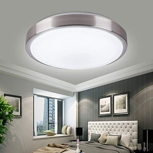 8-Inch LED Ceiling Lights, Flush Mount Lighting Round,5000K Natrual White,12W 880LM 80W Incandescent Equivalent(AC85V-265V),Closet Light,Ceiling Lighting for Kitchen Bathroom Dining Room