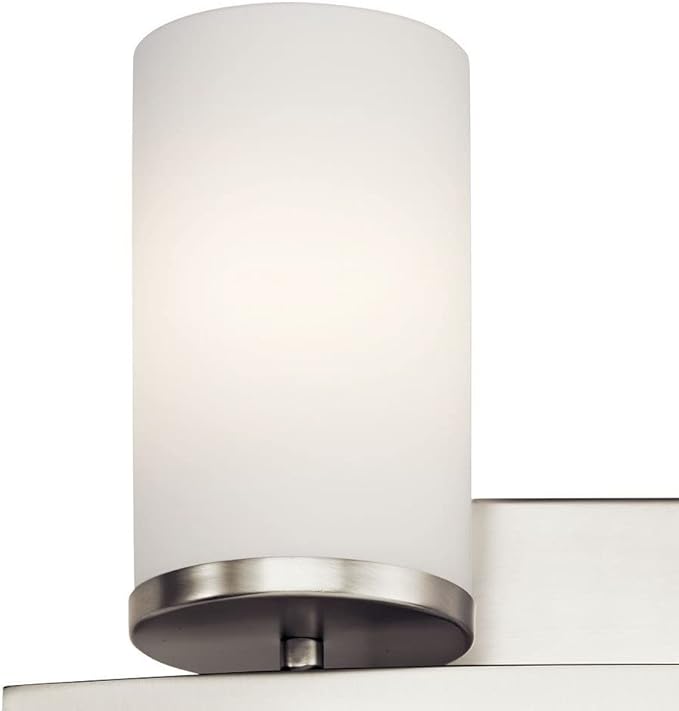 Kichler Crosby 15" 2 Light Vanity Light Satin Etched Cased Opal Brushed Nickel