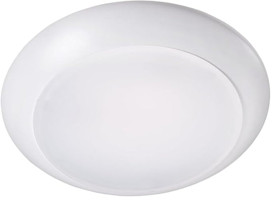 Topaz 6" LED Surface Mount Disk Light, 15W, Dimmable, White, 3000K