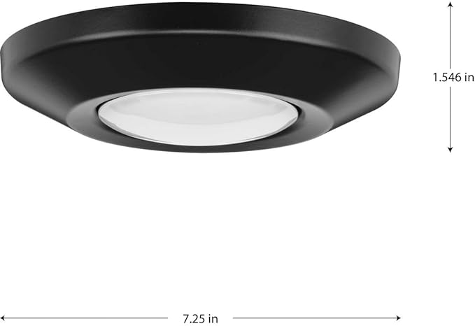Progress Lighting Intrinsic - 15.5W 1 LED Adjustable Eyeball Flush Mount in Contemporary Style-1.546 Inches Tall and 7.25 Inches Wide