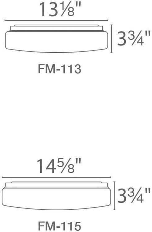 WAC Lighting, Square 11in LED Energy Star Flush Mount 3500K in Bronze