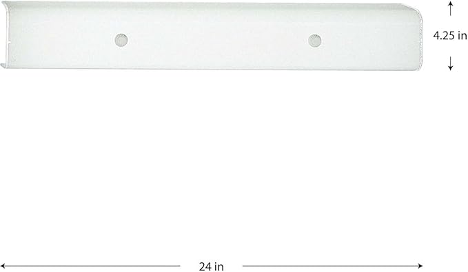 Progress Lighting Channel Glass Collection 4-Light Glass Traditional Bath Vanity Light, Indoor, P3110-30, White