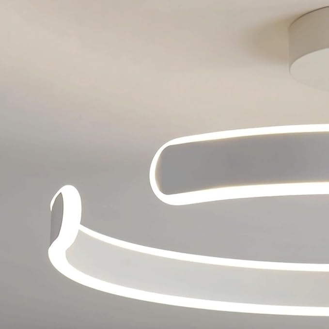 LED Dimmable Minimalist Ceiling Light, Acrylic Close-to-Ceiling Light, Modern Ring Ceiling Lamp Fixture, for Hallway, Stairs, Kitchen, Living Room, Bathroom, Bedroom