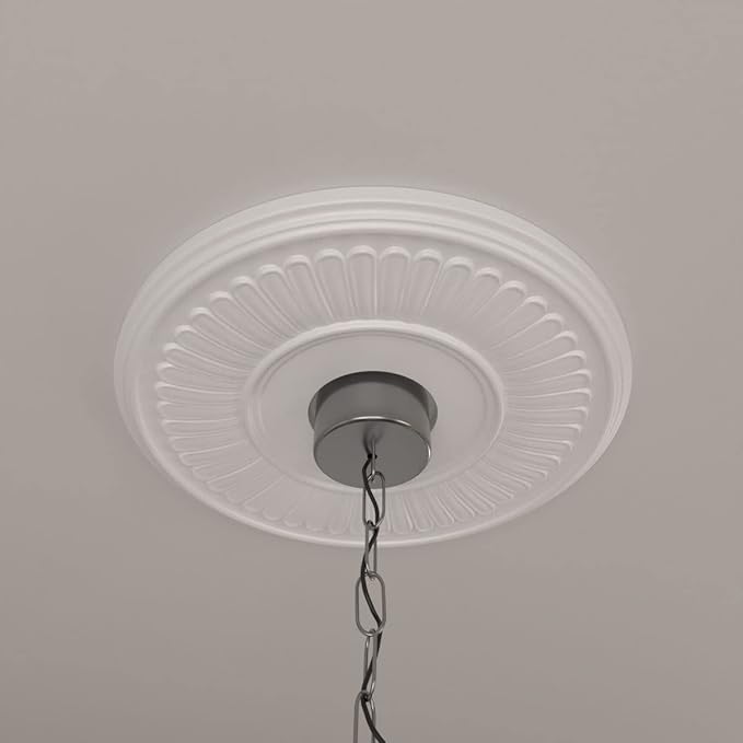 15 3/4"OD x 3 7/8"ID x 3/4"P Berkshire Ceiling Medallion (Fits Canopies up to 7")