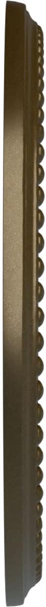 12 1/2"OD x 3 7/8"ID x 3/4"P Bradford Ceiling Medallion (Fits Canopies up to 6 5/8"), Hand-Painted Brass