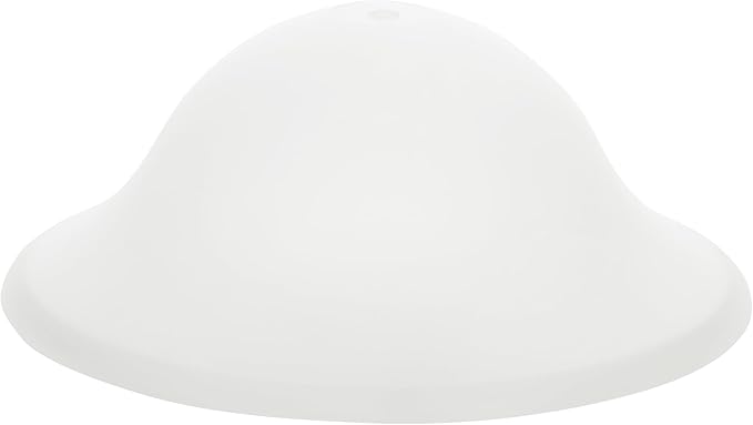 Aspen Creative 25007-64-1 Replacement Frosted Glass shade for Flush Mount or Semi-Flush Mount, 1/2" Central Hole,12-7/8" Diameter x 5" Height