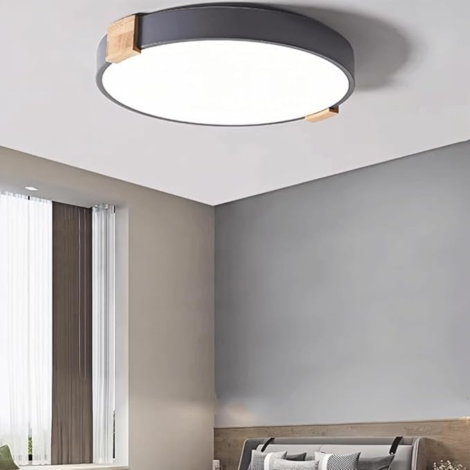 Nordic LED Ceiling Lamp, Minimalist Living Room Close To Ceiling Light Fixtures, Flat Modern Round Saving Ceiling Lights, Ultra -thin Design Macaron Ceiling Lighting, For Kitchen Island Offi