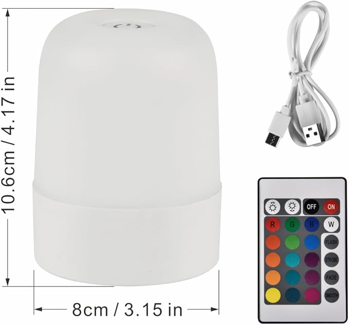 Touch Lamp for Bedroom, Table Lamps Rechargeable, Remote Control, Multi-Color Smart Nightstand Lamp, Breastfeeding, Sleep Aid, Portable Night Lamp (2 PCS)
