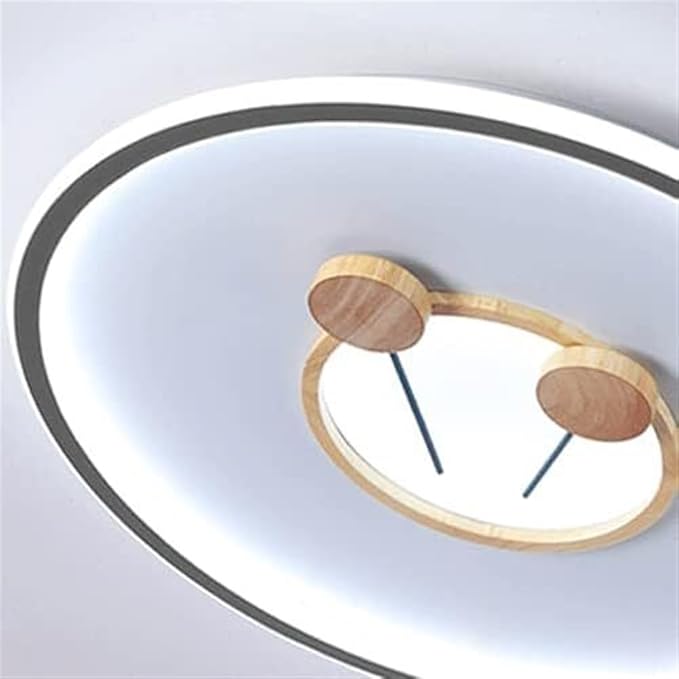 Ceiling Light,Slim Round Ceiling Lamp, Three-Color Temperature Adjustable, Flat Modern Iron Art Ceiling Light Fixture, for Bedroom Office Stairs Hotel Living Room Kitchen Hallway (Color : Natu
