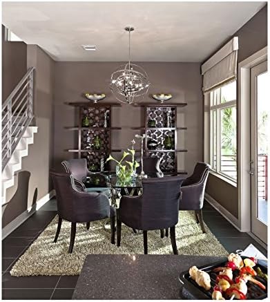 Maxim 25133BR Sputnik Orb Pendant Ceiling Light, 9 Light 540 Watts, 25" H x 25" W, Bronze Rupert
