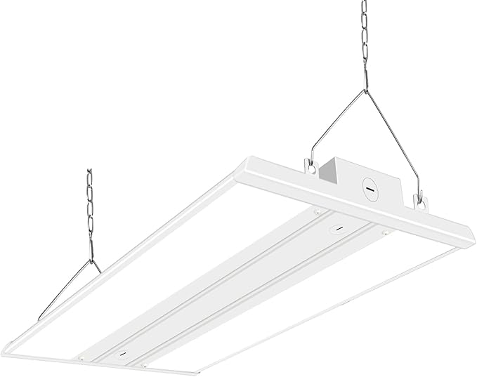 hykolity 2FT 150W LED Linear High Bay Shop Light, 20250 lm LED Shop Light Fixture, 135LM/W, 120-277V, 0-10V Dim, 5000K, Linear Hanging Light for Warehouse Workshops, UL Listed