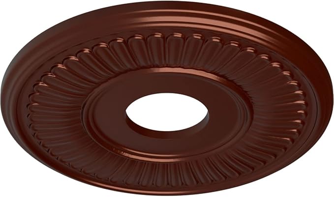 15 3/4"OD x 3 7/8"ID x 3/4"P Berkshire Ceiling Medallion (Fits Canopies up to 7"), Hand-Painted Antique Copper