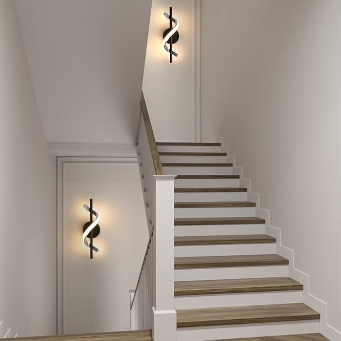 Modern Wall Sconces, 9W Wall Lighting Fixture Lamps LED Aluminum Wall Lamps for Bedroom Living Room Hallway Hotel Indoor (Warm White)